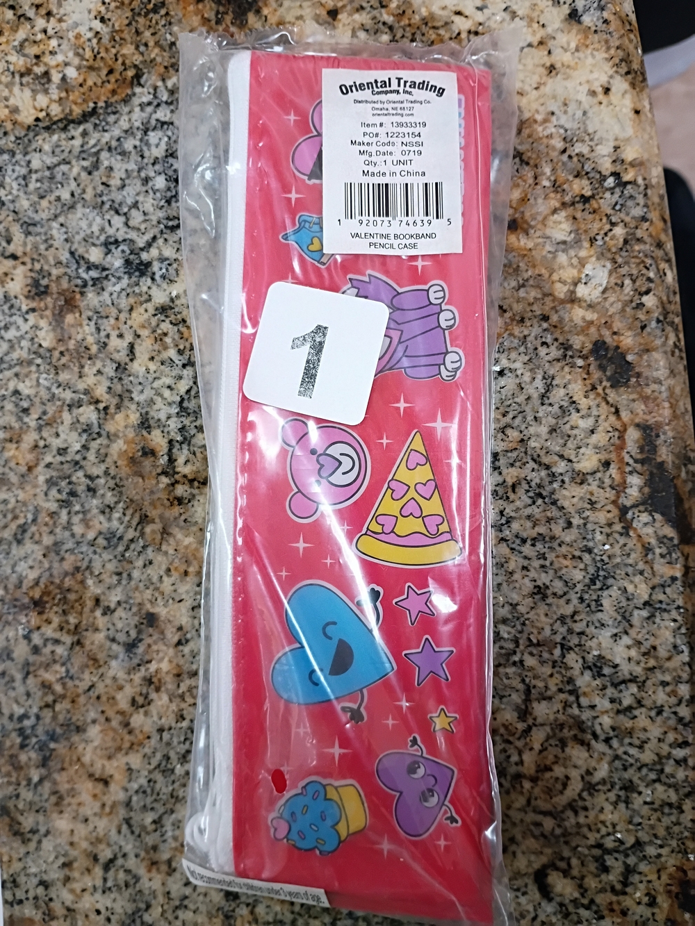 Pink Valentine Bookband Pencil Case Pack Of 3